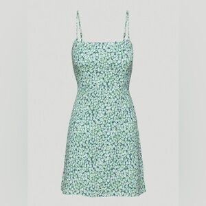 Sunday Best green ditsy floral Mini Dress